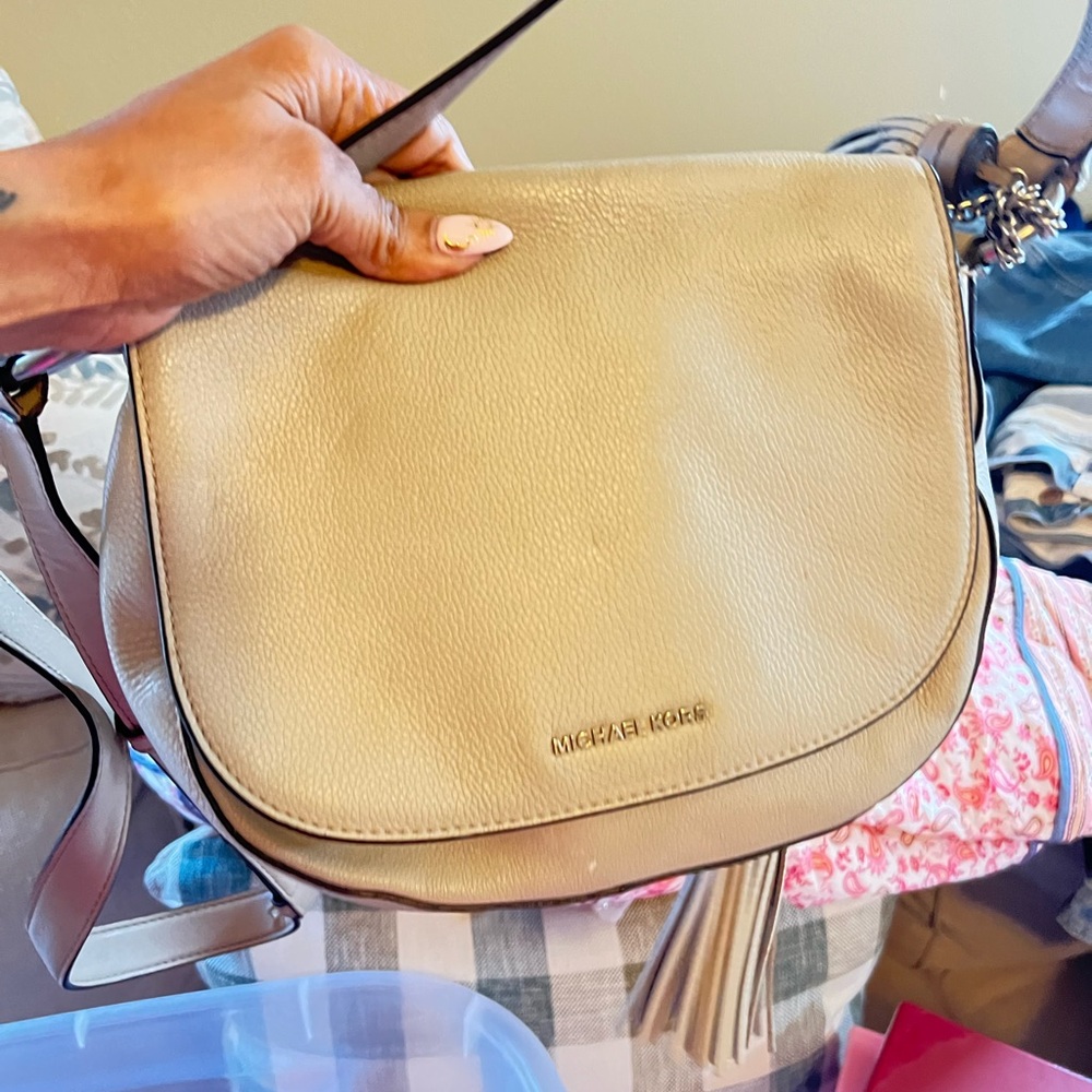 Michael Kors Beige Crossbody Bag